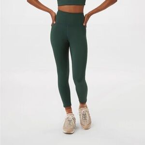 GIRLFRIEND COLLECTIVE High Waisted Compressive Legging - Moss - 19.5” inseam